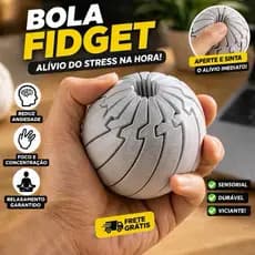 Bola Fidget BIG l Anti Estresse Sensorial | Brinquedo Relaxante Ansiedade TDAH | Fidget Toy Adulto e Infantil