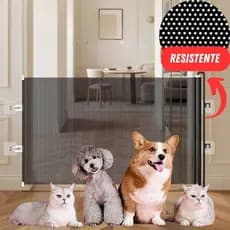 Tela de Proteção Portão Porteirinha Para Gatos Cachorro Retrátil Cerca Porta Para Pets