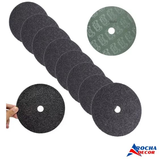 10x Disco De Lixa Durite 180mm 7'' Para Granito Marmoraria Kit Lixas Para Polir Mármore Pedra Vidro