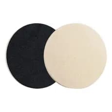 Disco De Feltro 100mm Com Velcro Para Polir Vidro Granito Branco