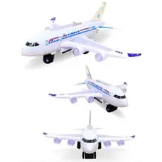 Avião de Brinquedo Infantil Com Sons Luz Bate Volta