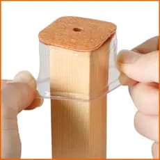 Kit de Protetor de Pés de Cadeira e Mesa de Silicone com 16 Peças