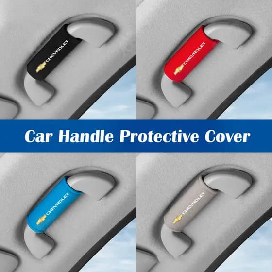 Capa Protetora de Couro para Alça de Teto Chevrolet Camurça, Acessórios de Decoração para Porta de Carro Corsa Tracker