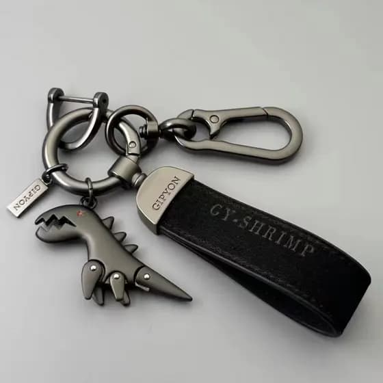 Adequado para chaveiro de carro masculino chaveiro de cintura com cordão de couro de alta qualidade