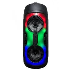 Caixa De Som Portátil Bluetooth Radio Fm Com Luz Rgb 50w