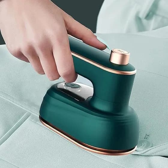 Mini Ferro Á Vapor Rotativo Para Viagem Elétrico Portátil Bivolt