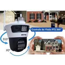 Câmera De Segurança a Prova de água Quatro Lentes APP YOOSEE IP66 Camera IP WiFi 360