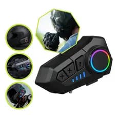 Fone Ouvido Bluetooth Para Capacete Moto Microfone Sem Fio