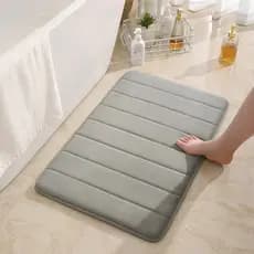 Tapete Banheiro 40x60cm Antiderrapante ABSORVENTE - Macio p/ Box, Lavável, SEM CHEIRO, 2 Cores