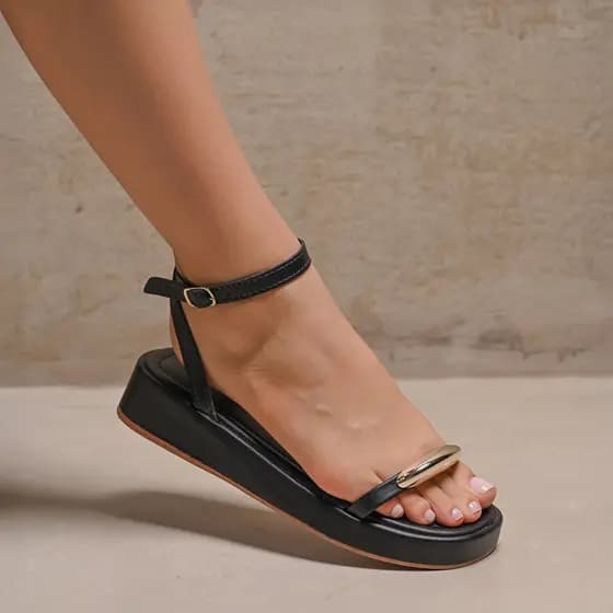 Sandália Feminina Flat Papete | Flatform Rasteira | Original. Fabricação própria