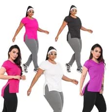 Kit 5 Blusa Dray Fitness  Plus Size Feminina Leve Confortável Academia