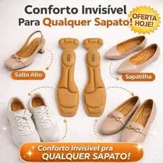 Palmilha Conforto Feminina Anti Dor Calcanhar Macia Ortopédica Serve em Qualquer Sapato do 33 ao 41