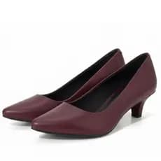 Scarpin Marsala Sapato Social Feminino Salto Médio 5cm Bico Fino Elegante Confortável Clássico