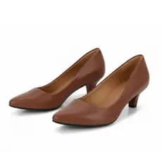 Scarpin Caramelo Sapato Social Feminino Salto Médio 5cm Bico Fino Elegante Confortável Clássico
