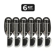 KIT 6 PEGADOR UNIVERSAL INOX 20 CM