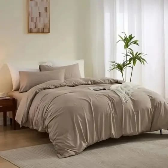 Capa De Edredom Duvet com Zíper MICROPercal 400 Fios Todos os Tamanhos