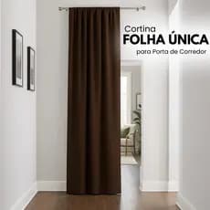 Cortina Divisória Separador de Ambiente Tecido 01 Folha Porta Sala, Quarto e Cozinha1,00m x 2,20m