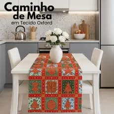 Caminho Mesa 2m x 45cm Oxford | Trilho Decorativo Sala Jantar Cozinha | Cores Variadas