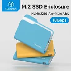 Hagibis 2230 M . 2 NVMe SSD Gabinete 10Gbps USB 3.2 Gen 2 Para PCI-E Pasta Caso Externo Laptops De Unidade De Estado Sól