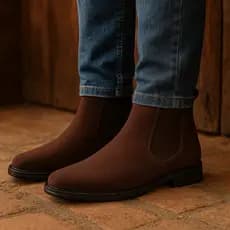 Botina Masculina Bota Chelsea Camurça Confortável - SUPER PROMOÇÃO