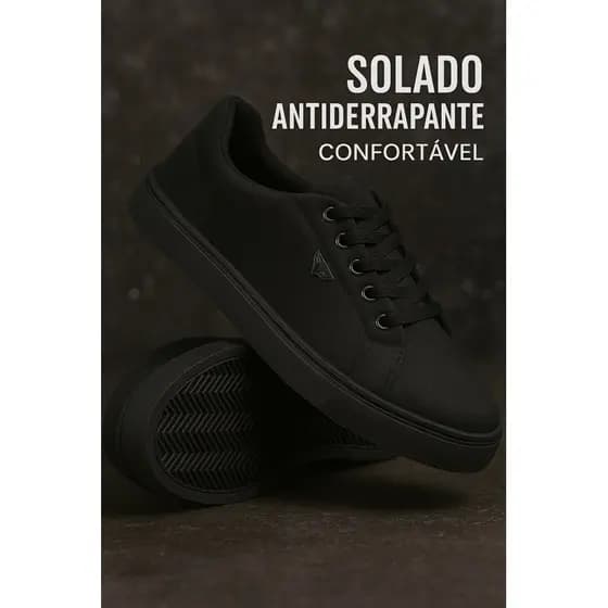 Tênis Masculino Casual Estilo Skatista Urbano Confortável Leve
