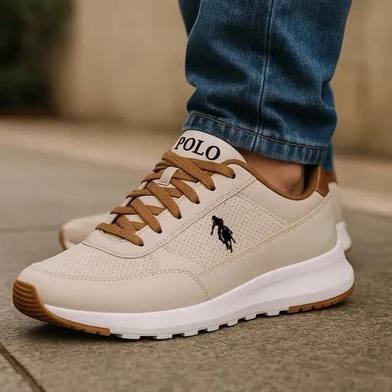 Tênis Masculino Casual Sapatenis Polo Elite Jogger Dia a Dia Lançamento Qualidade Antiderrapante