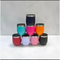 Mini Copo Térmico Oval sem Tampa para Bebidas Geladas e Quentes 70ml
