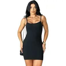 vestido básico de alcinha tubinho moda blogueira