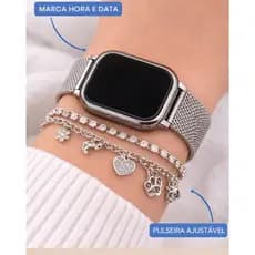 Relógio Feminino Led Digital Display Dourado, Prata, Preto e Rose