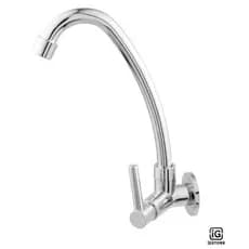 Torneira Pia Bica Móvel Parede Cozinha abs 1/4 de volta Cromada