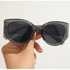 Óculos Sol Feminino Sol Proteção Olhos Armação Retrô Grossa Resistente Lente Escura Moda Outono Casual Modelos