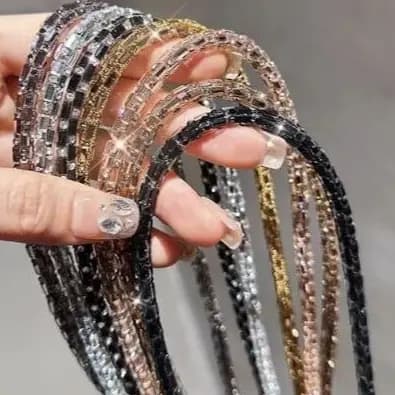 Cordão para Celular Brilho Luxo – Alça Salva Celular com Fecho Metálico | Serve p/ Telefone, Chaveiro e Caneca