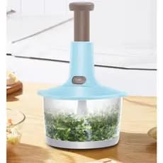 Processador de alimentos Três Lâminas Mixer e Trava de Segurança Manual 1.5L