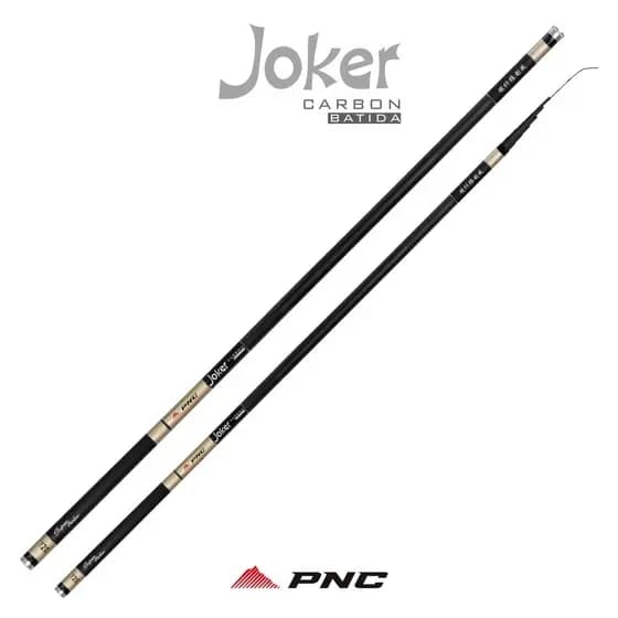 Vara pesca Telescópica Joker Batida Carbono 6,30m Gomo Longo
