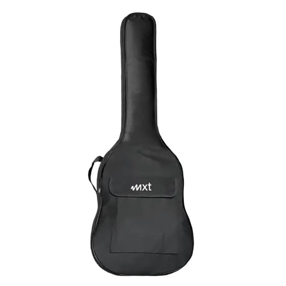 CAPA DE GUITARRA CLASSIC LUXO 600D, 8MM, COM ALÇA DE MÃO E DUPLA DE OMBRO, PRETA MX-CGL01