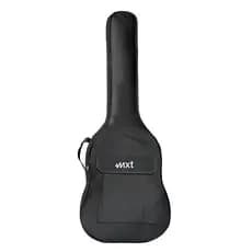 CAPA DE GUITARRA CLASSIC LUXO 600D, 8MM, COM ALÇA DE MÃO E DUPLA DE OMBRO, PRETA MX-CGL01
