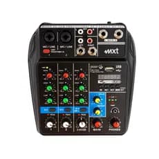 MESA DE SOM DE 4 CANAIS - MODELO: MX-4BT