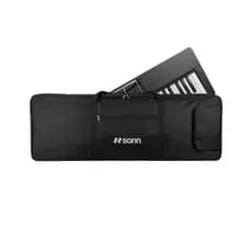 Capa Teclado 61 Teclas Sonn Sn-30 capa Teclado 5/8 Alças E Bolsos tecido oxford 600 preto
