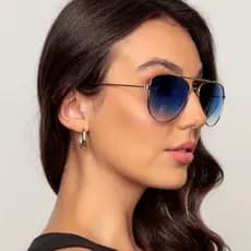 Óculos de Sol Preto Aviador Masculino e Feminino UV400 Clássico e Sofisticado