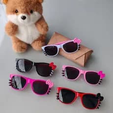 Óculos infantil menina da moda gatinho com laço linda