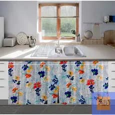 Cortina de Pia Oxford 140x100cm Estampas Sortidas 100% Poliéster Resistente e Decorativa