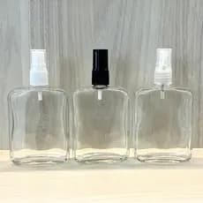 10 Vidro vidros quadrado para perfume com válvula spray 100ml oficial