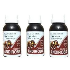 KIT C/03 Óleo Vegetal de Andiroba 30ml – Saúde da Terra | Anti-inflamatório Natural e Hidratante para Pele e Cabelos
