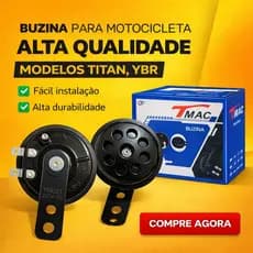 Buzina Universal Titan Fan Biz Ybr Factor 125 150 160 Nxr Bros 12V