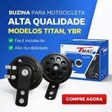 Buzina Titan Fan Biz Ybr Factor 125 150 160 Nxr Bros 12V Universal