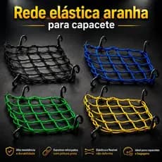 Rede Elástica Aranha 35x35 Para Capacete Garupa Moto Universal