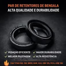 Par Retentor Bengala Mola Dupla Cg Titan Fan 150 160 Bros Cbx 150 Pcx 150 200 Xre 190