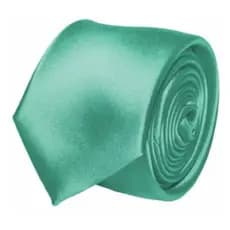Gravata Slim Fit 7cm Verde Tiffany