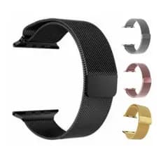 Pulseira Aço Milanese Magnético Iwo W26 T5 App Watch T500