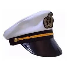 Chapéu Capitão Quepe Ancora Marinha Marinheiro Fantasia